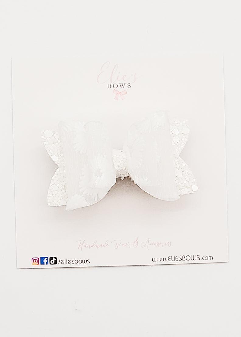 White Lace Flower - 2.5"-Bows-Elie’s Bows